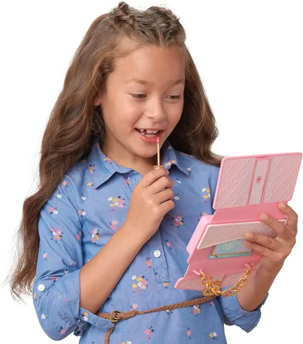 Vista 4 de Disney Princess Style Collection - Funda de mano con espejo, brillo de labios para niñas, sonidos realistas y luz