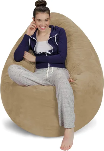 Vista 85 de [Usado] Sofa Sack Funda para Silla Puff Solo la Funda, para Adultos y Niños, Sin Relleno, Cómoda y Esponjosa, Funda de Repuesto para Silla Puff