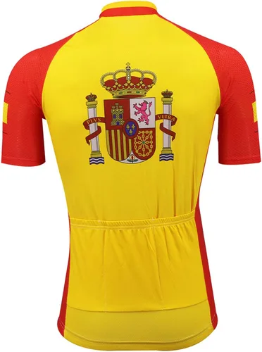 Vista 2 de España Ciclismo Jersey Ropa Ciclismo MTB Jersey España Ciclismo Ropa Hombres Manga Corta Bicicletas Maillot Ciclismo