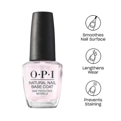 Vista 2 de Bundle of OPI - Esmalte de uñas, Bubble Bath, esmalte de uñas nude, 0.5 onzas líquidas + capa base de uñas natural OPI (0.5 onzas líquidas), capa