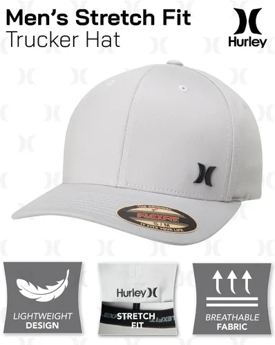 Vista 2 de Hurley Gorra de béisbol para hombre, sombrero ajustado Iron Corp