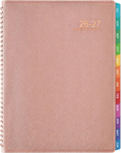 Vista 8 de Agenda de citas 2026-2027, agenda diaria de 53 semanas 2026-2027, julio 2026 a junio 2027, planificadores diarios por hora de 9 x 11 pulgadas