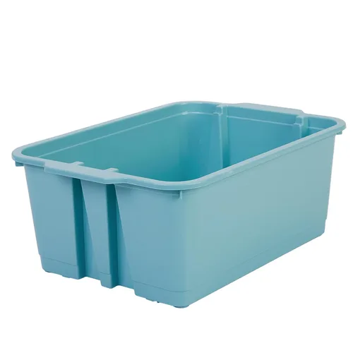 Vista 7 de Really Good Stuff - Contenedores apilables, 14" x 10" x 5.75" - Pack de 6, Contenedores de almacenamiento de plástico para agua, apilables