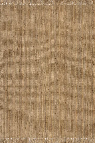Vista 3 de nuLOOM - Alfombra gruesa de yute Daniela Farmhouse, 8 x 11, natural