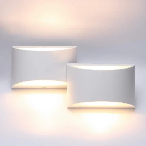 Vista 17 de Aipsun Aplique de Pared de Latón Cepillado Luces de Pared Interiores con Cableado Directo 1 Paquete Luz de Montaje en Pared Hacia Arriba y Hacia
