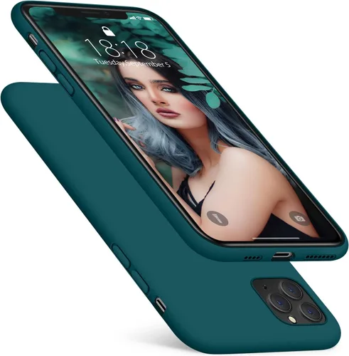 Vista 13 de DTTO Funda compatible con iPhone 11 Pro Max, funda de silicona [protección mejorada de cámara y pantalla] con cojín de rejilla de panal para iPhone