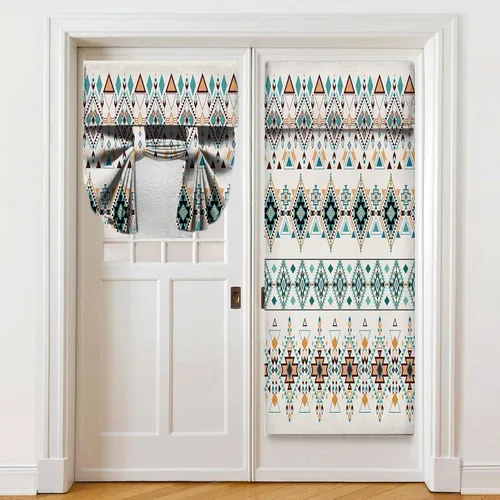 Vista 21 de Cortinas de puerta negras y rojas para ventanas de puerta, estampado de leopardo y cebra, cortinas de ventana para puerta de vidrio francesa
