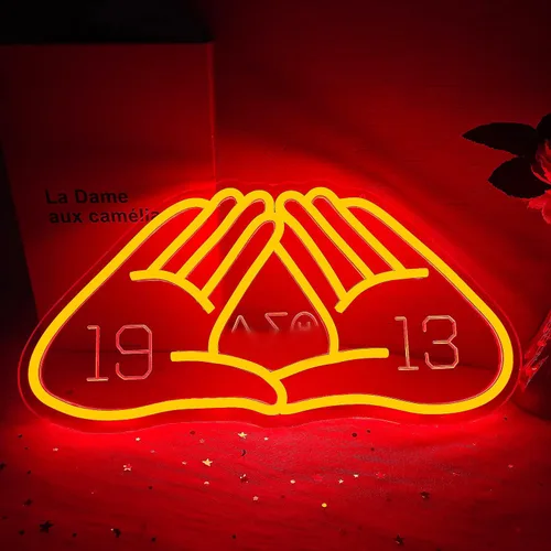 Vista 4 de Letrero de neón de hermandad de hermandad regulable, luces de neón para decoración de pared, letrero LED, regalos de hermandad para mujeres, damas