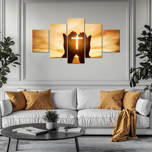 Vista 10 de Arte de Pared Cristiano Símbolo Religioso Cuadro Enmarcado Pintura de Cruz de Cristo Cruces Decoración de Pared Impresión en Lienzo de Cruz Póster