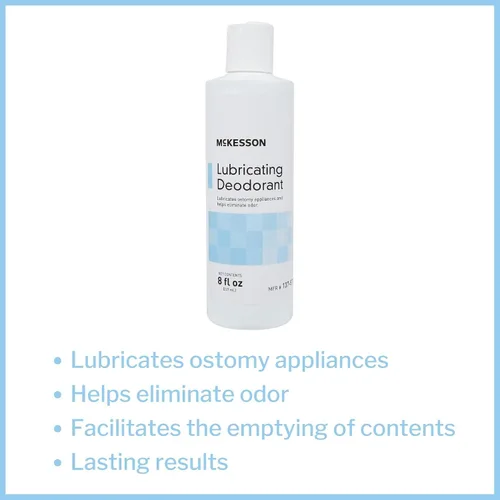 Vista 2 de McKesson Desodorante lubricante para bolsas de ostomía, sin perfume, 8 onzas, 1 unidad, 6 paquetes, 6 en total