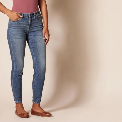 Vista 2 de Tienda Essentials Jeans ajustados con curvas de tiro medio estándar para mujer