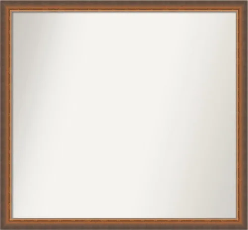 Vista 115 de Amanti Art Espejo de baño de bronce para sobre fregadero, 29 x 19 pulgadas, espejo rectangular de bronce antiguo, marco de madera tradicional