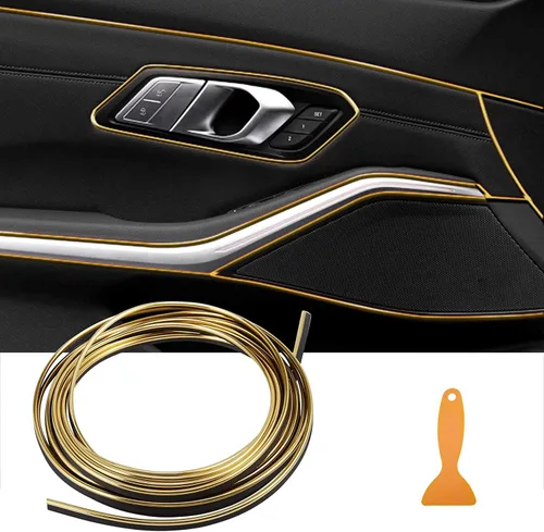 Vista 12 de Tira de moldeo interior de automóvil de 16 pies 3D DIY para decoración exterior de automóvil, decoración de línea, accesorios de salpicadero con Azul
