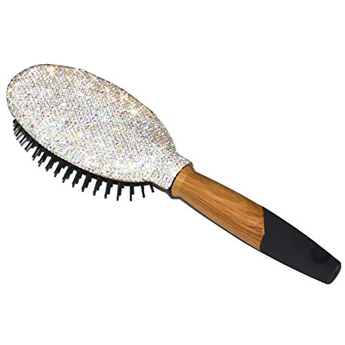 Vista 7 de Bling - Cepillo suave y desenredante para mujeres, niñas, masaje de cabello húmedo y seco (rojo01)