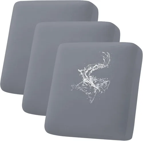 Vista 12 de hyha Fundas de cojín impermeables para sofá, funda elástica para asiento de sofá para perro, lavable, antideslizante, impermeable, fundas de cojín