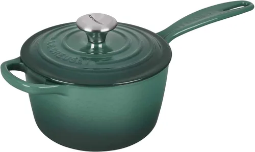 Vista 7 de Le Creuset Cacerola Signature de hierro fundido esmaltado, 1.75 cuartos de galón., Artichaut