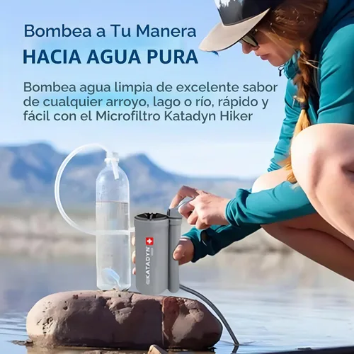 Vista 2 de Katadyn Filtro de agua Hiker Pump-Action, 11 oz