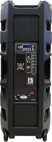 Vista 7 de MR DJ PRO215LED Profesional Dual 2x15 5500W PA DJ Altavoz alimentado por Bluetooth
