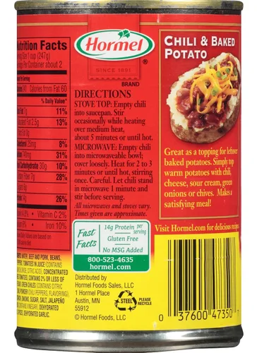 Vista 4 de Hormel - Chili con frijoles