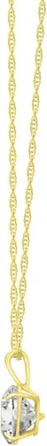 Vista 3 de Tienda Collection 14K Gold Infinite Elements Cubic Zirconia Pendant with Chain