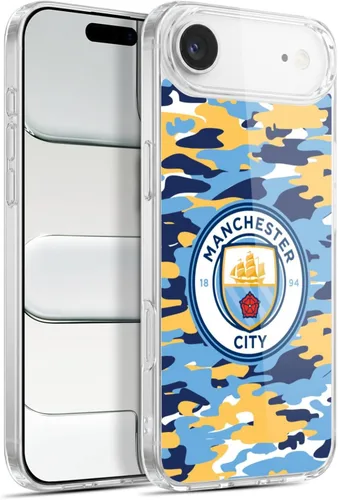 Vista 230 de Head Case Designs Funda de gel con licencia oficial del Manchester City Man City FC Blue Moon Badge Camou [protección de grado militar] compatible