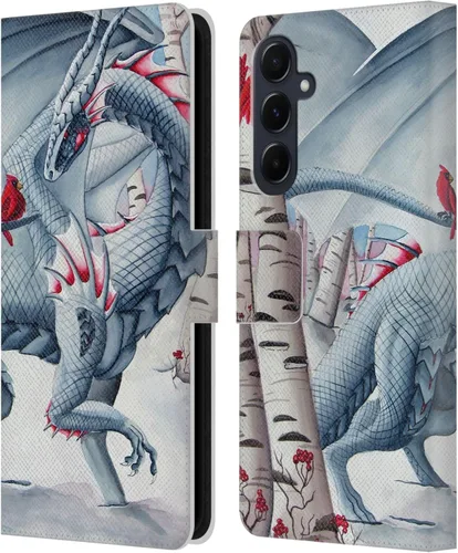 Vista 42 de Head Case Designs Officially Licensed Carla Morrow Galactic Entrancement Dragons Leather Wallet Case Compatible with Samsung Galaxy A07 4G