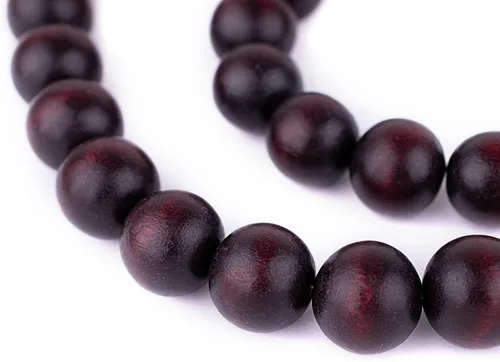 Vista 237 de TheBeadChest: cuentas de madera redondas naturales de 0.315 pulgadas, cuentas de madera sueltas espaciadoras para fabricar joyas, 4 tamaños