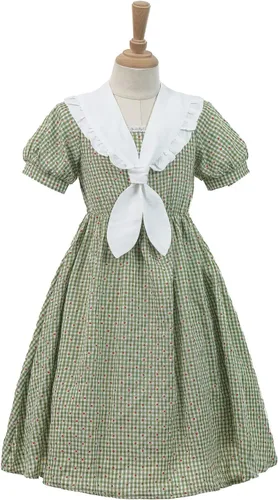 Vista 42 de Nuoqi - Vestidos de pionera para niñas, disfraz colonial