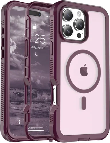 Vista 109 de jaroco - Funda magnética compatible con MagSafe para iPhone 11 de 6.1 pulgadas; protección de grado militar contra caídas, de doble capa
