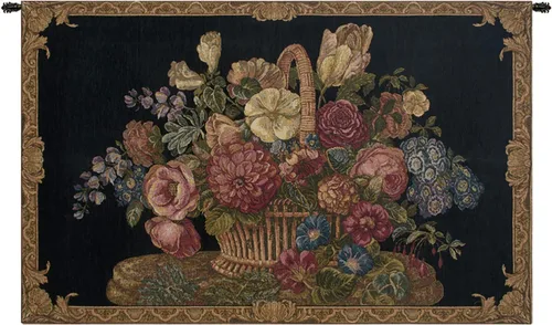 Vista 16 de Bouquet con uvas tapiz italiano rojo – 39 pulgadas x 26 pulgadas algodón/viscosa/poliéster por Charlotte Home Furnishings Inc