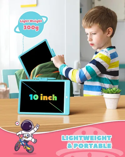 Vista 4 de ORSEN Tableta de escritura LCD de 10 pulgadas para niños, almohadilla de dibujo colorida y juguete educativo, regalo para niños y niñas de 3 a 6 años