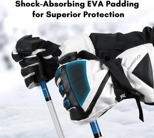 Vista 5 de Extremus Outlook Peak - Guantes de esquí para hombre y mujer, guantes de nieve cálidos 3M Thinsulate para clima frío, resistentes al agua y al