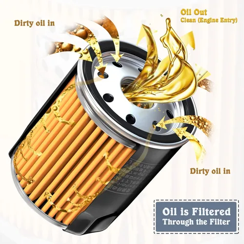 Vista 2 de 16097-0008 303 Filtro de aceite para Kawasaki Ninja 400 650 300 500 zx6r z650 Vulcan 900 1500 1700 2000 800 650 750 Versys 650 X300 1000 w800