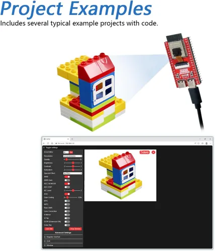 Vista 4 de Freenove ESP32 ESP32-S3 Kit de placa de cámara (flash de 16 MB) con tarjeta