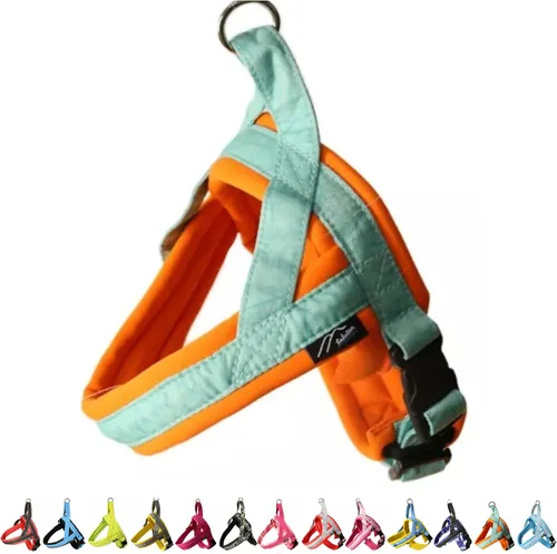 Vista 15 de Hakusan - Arnés tipo camuflaje para perro, seguro, sin asfixia, difícil de desconectar, gran ajuste, fácil de poner y quitar, ajustable, reflector