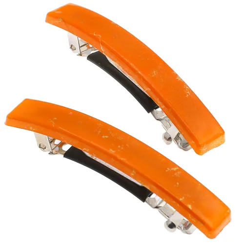 Vista 19 de Camila Paris CP3074 - Pinzas de pelo francés para niñas, juego de 2 pinzas de metal de goma beige, agarre fuerte, antideslizantes, accesorios