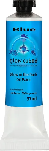 Vista 12 de Pintura al óleo profesional que brilla en la oscuridad Artista Pintura al óleo luminiscente fosforescente autoluminosa Glow Cubed