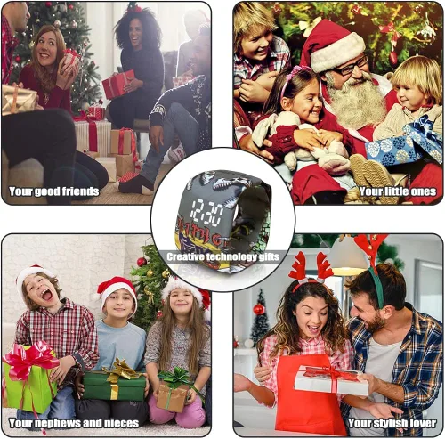 Vista 7 de Joyday Reloj de papel, creativo digital magnético, impermeable, reloj de pulsera de papel, bandas de reloj impermeables de papel, regalos