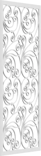 Vista 159 de 9 3/8"W x 24 3/8"H x 1/4"T Marilla Decorativos Paneles de Pared de Madera Calado, Abedul