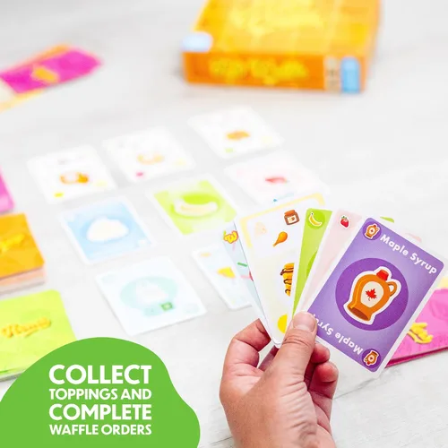 Vista 3 de Juego de cartas Top Waffle – Juego maravillosamente delicioso para niños, adolescentes, adultos y noche de juego familiar – Gran regalo para mayores