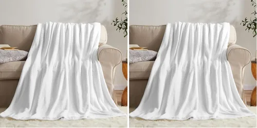 Vista 12 de KMUSET Manta de Tiro Súper Suave Premium de Franela de Forro Polar Sedosa Tamaño de Tiro Beige Microfibra Manta Ligera para Uso en Todas