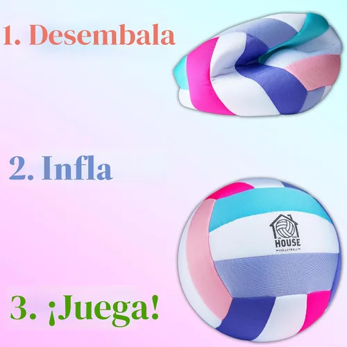 Vista 4 de in The House - Pelota de voleibol suave para interiores para niños y niñas (a partir de 3 años), sensación realista, pelota de entrenamiento