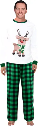 Vista 5 de Pijamas de Navidad para la familia, conjunto de pijamas de Navidad a juego para la familia, pijamas de Navidad para la familia, ropa de dormir 2023