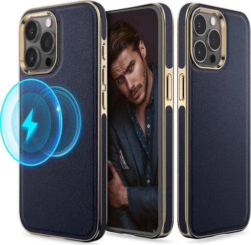 Vista 27 de LOHASIC Funda de piel de lujo para iPhone 18 Pro Max/iPhone 17 Pro Max Beige