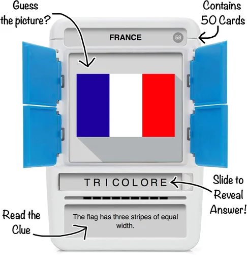 Vista 2 de 100 PICS France - Juego de cartas infantil de Francia, juegos de viaje divertidos y familiares, recursos de aprendizaje, tarjetas didácticas
