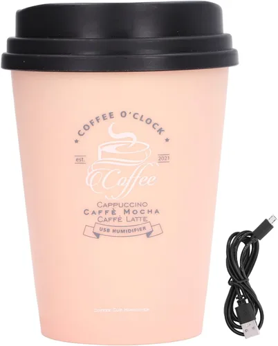 Vista 11 de Humidifiers for Bedroom, 300ml Cool Mist Humidifiers, Portable Mini Humidifier, USB Mini Cute Coffee Cup Humidifier for Bedroom, Office & Car (Green)