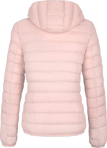 Vista 2 de Wantdo - Chaqueta de plumón con capucha para mujer, corta, ultraligera y plegable