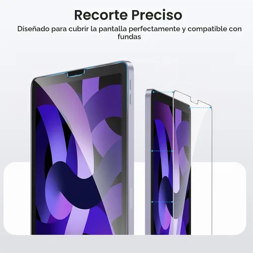Vista 7 de OMOTON Protector de pantalla para iPad Air 5ª/4ª generación y iPad Pro de Transparente