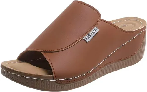 Vista 13 de Sandalias ortopédicas para mujer con soporte para el arco, sandalias cómodas para caminar, sandalias ortopédicas de verano