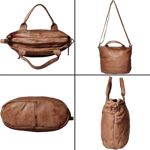 Vista 6 de Bolso de mano de cuero para mujer, regalo para el día de la madre, bolso de hombro de cuero, bolso de viaje para mujer, bolso de oficina